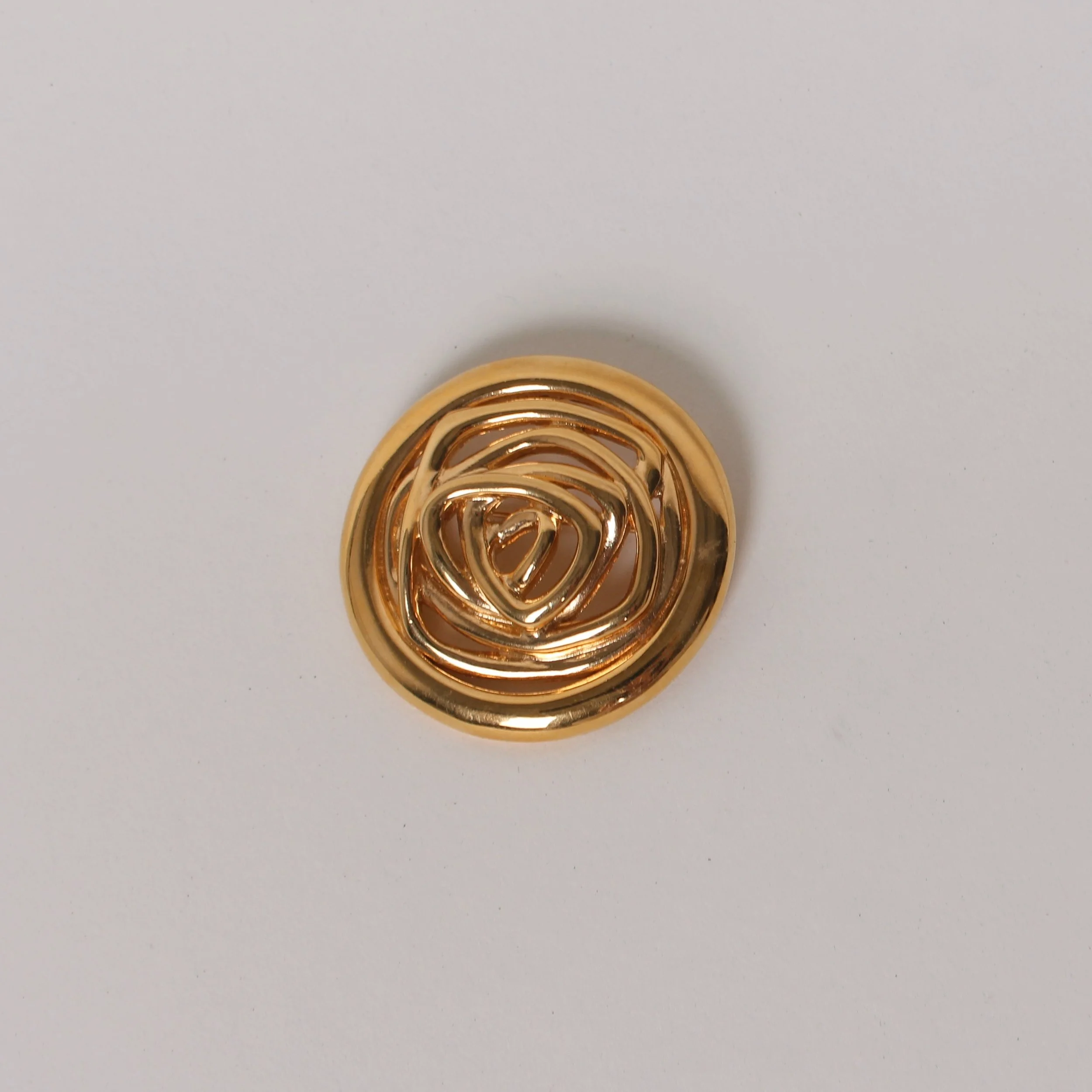 Vintage Monet Abstract Rose Brooch
