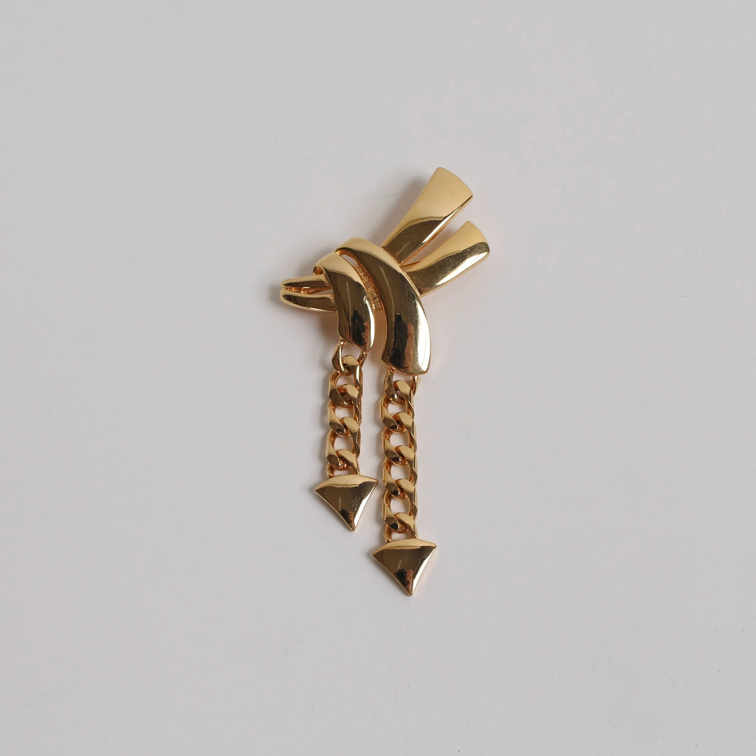 Vintage Dangle Chain Brooch