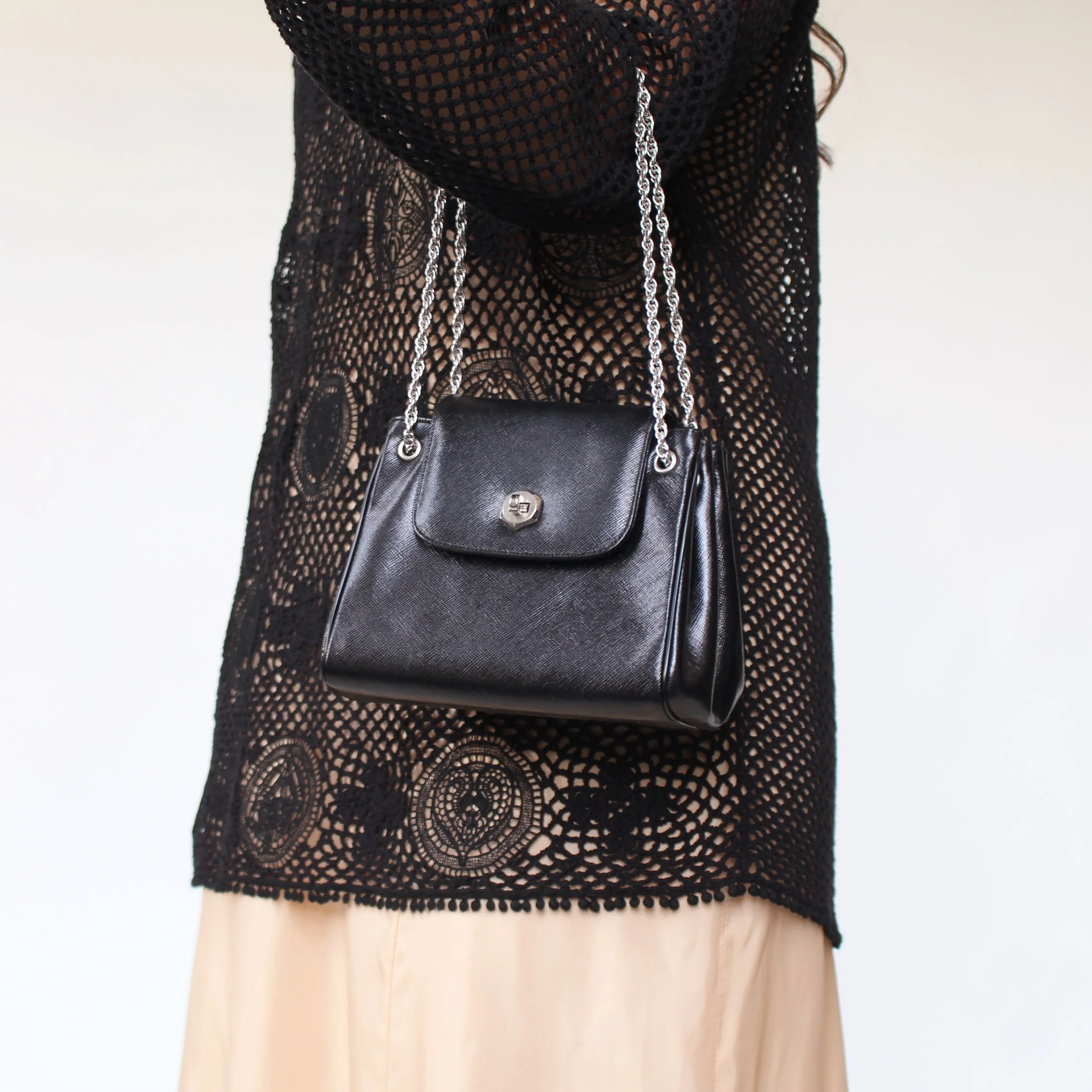 60s Susan Gail French Saffian Leather Bag