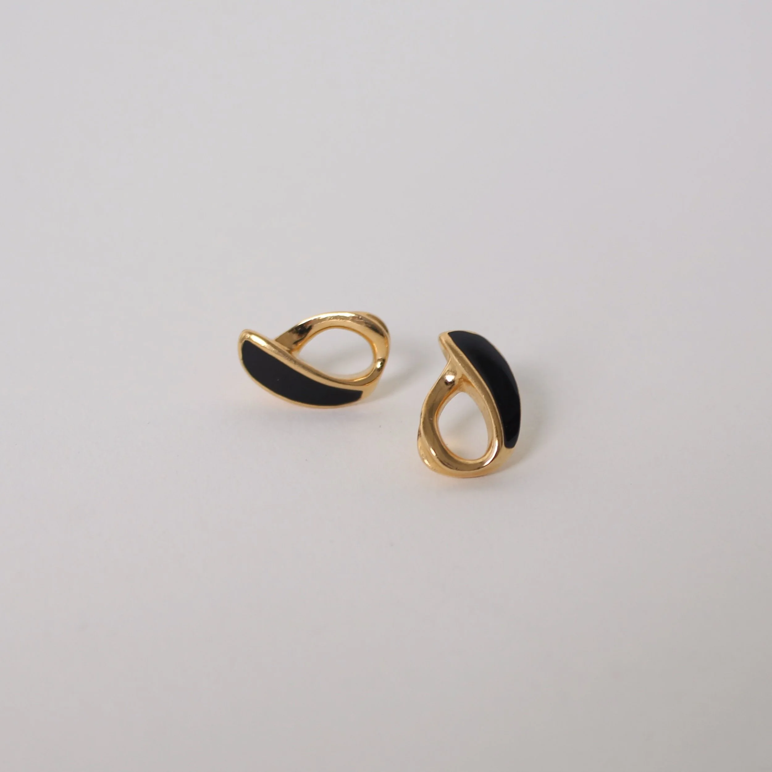 Vintage Trifari Open Teardrop Earrings