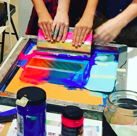 Ever wondered how prints are made on T-shirts? We can show you how in our  photo emulsion screen printing workshop this Sunday!