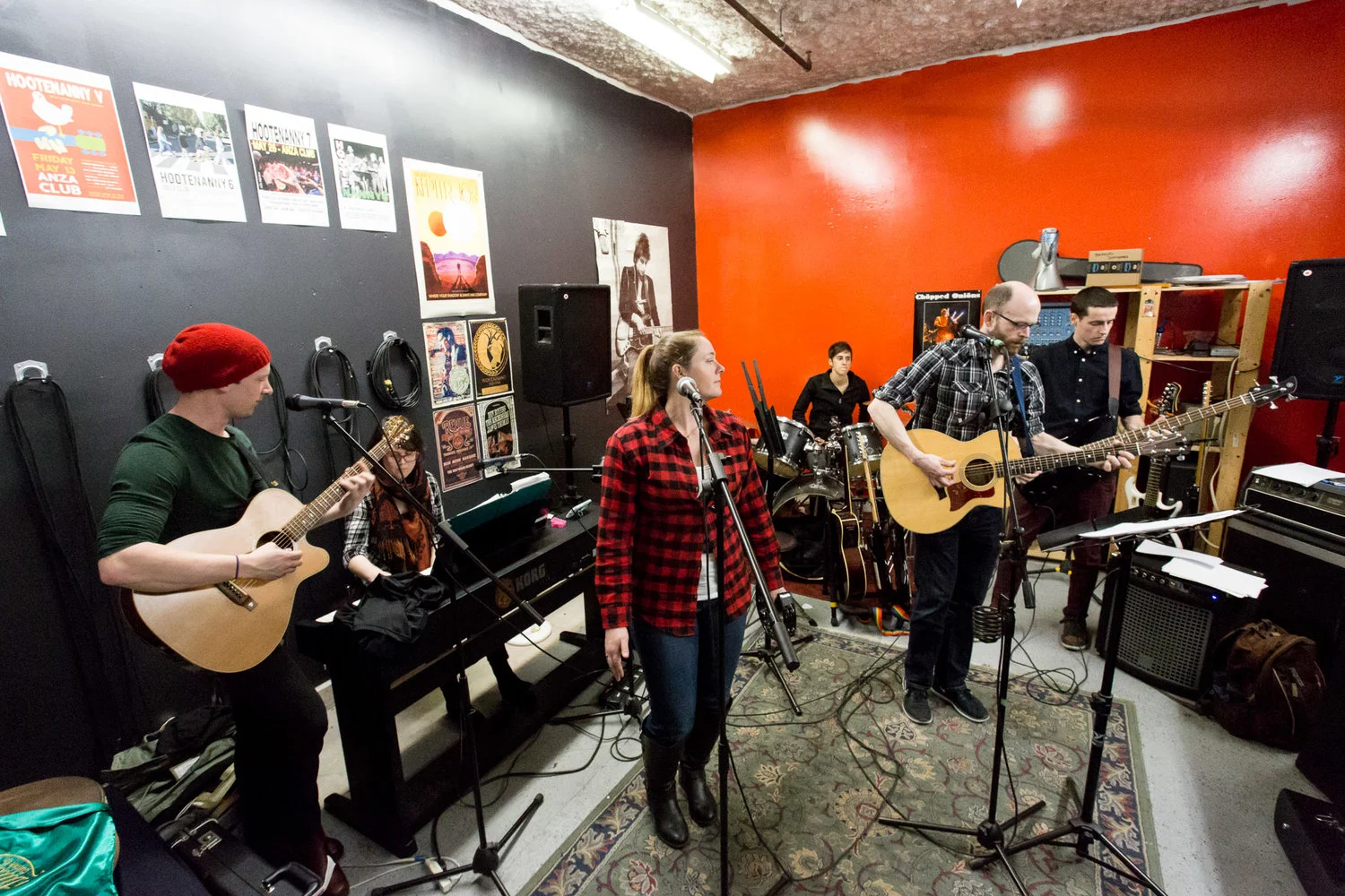 Jamming at the rehearsal Studio!