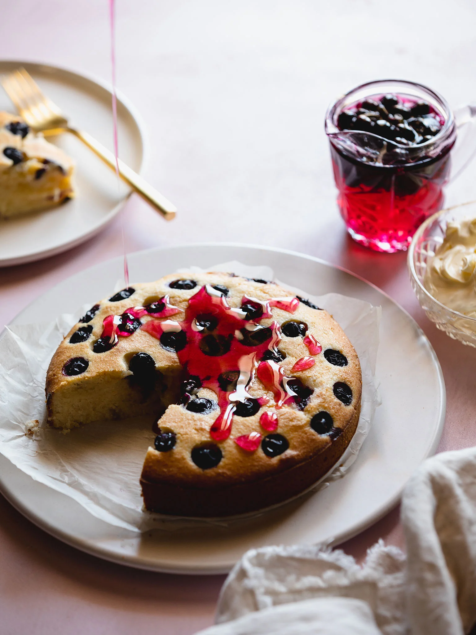 Blueberry Drizzle Cake