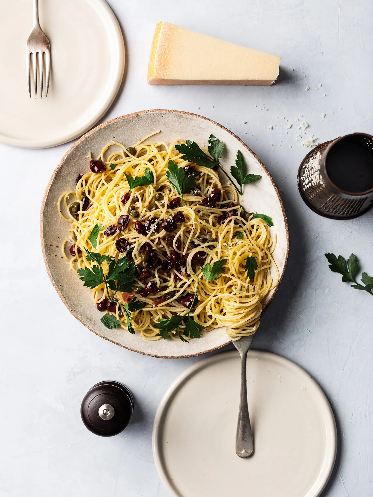 Pasta with Olives and Capers