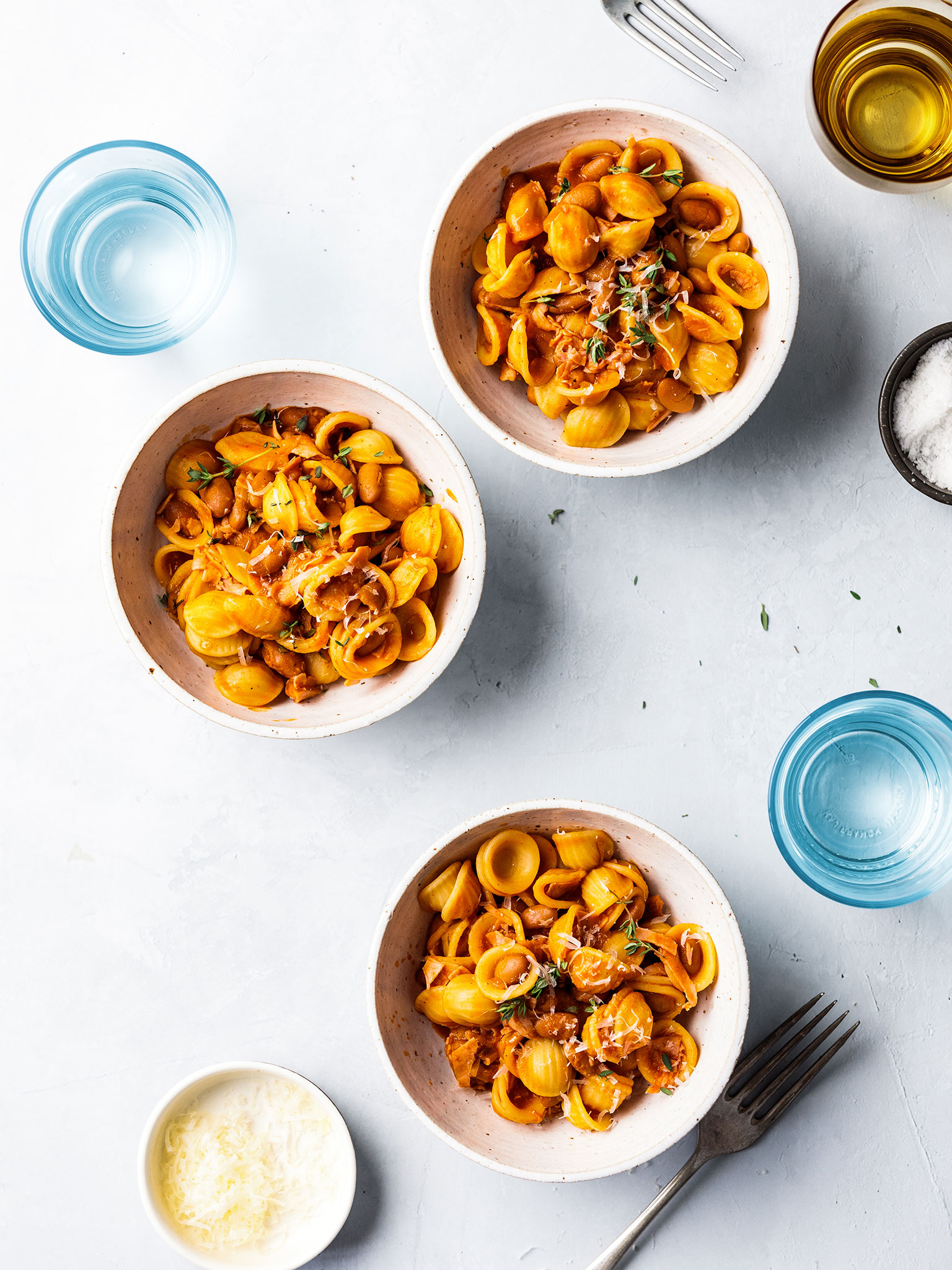 Orecchiette with Ham