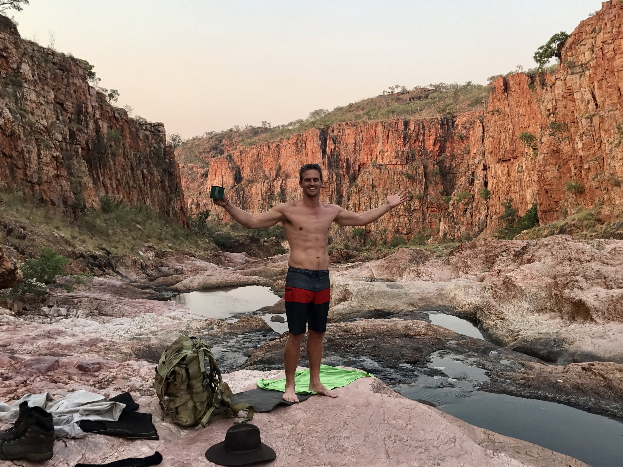 Hiking and camping in the Eastern Kimberley, early 30's