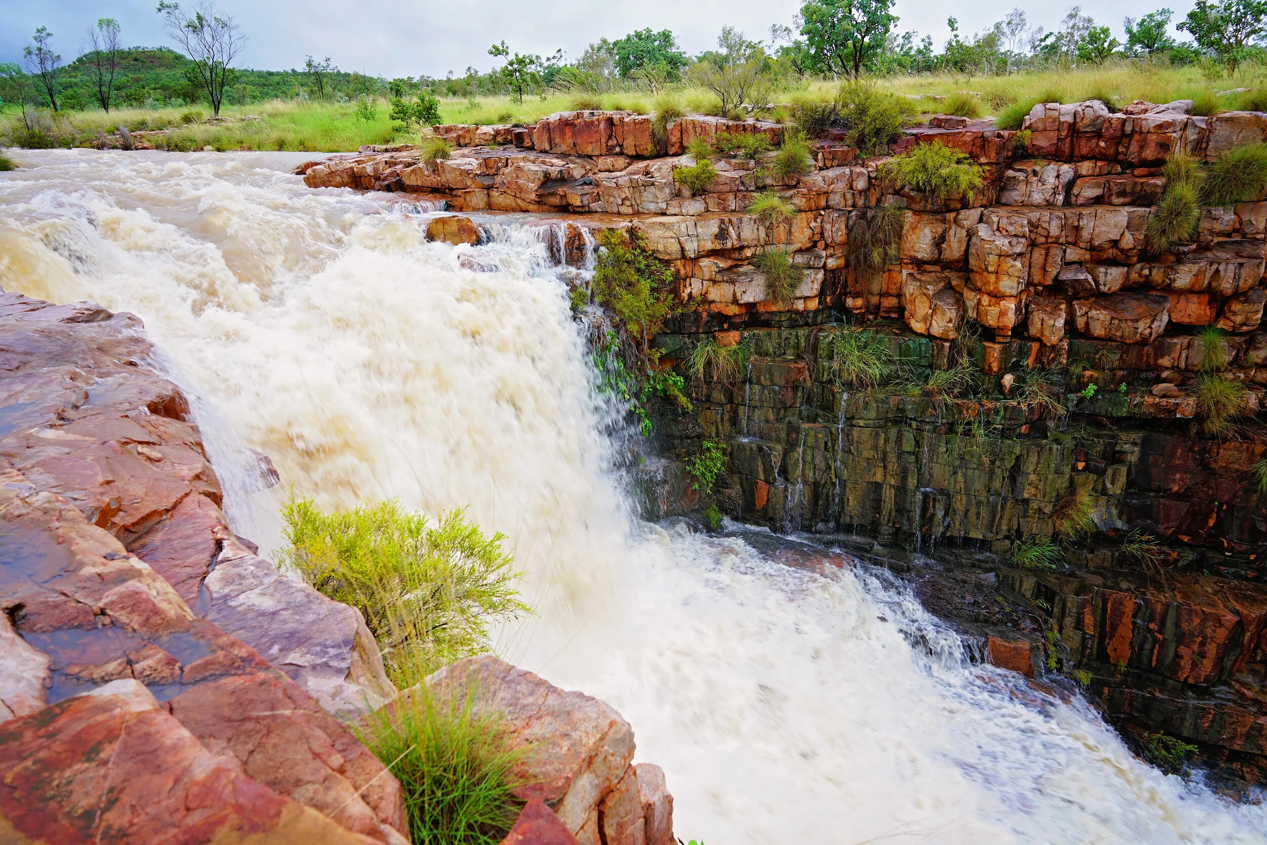 Waterfalls everywhere as Cyclone Esther pours down upon Kununurra