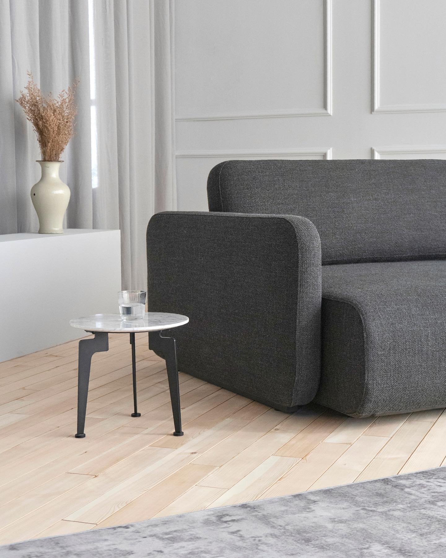 This is Vogan. 
Vogan is not only a sofa. Vogan is multifunctional and is a solution to a problem many experience - Lack of space in their home. The two seats can be adjusted to suit your individual idea of comfort and when both seats are fully exten