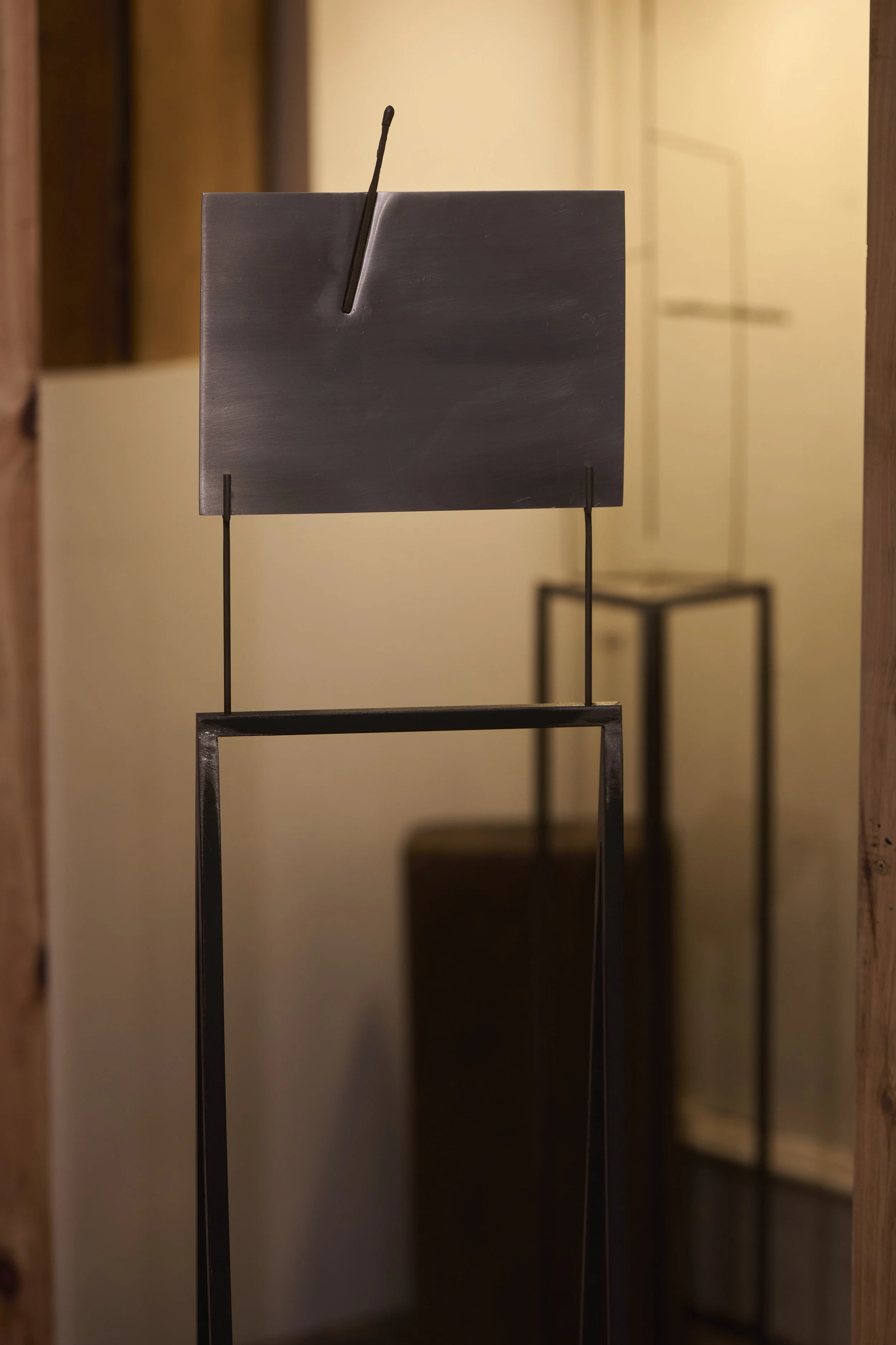   Smothered , 2025 (installation) bronze, aluminium, mild steel 138 × 20 × 20 cm  I this piece is available through Stockroom I   