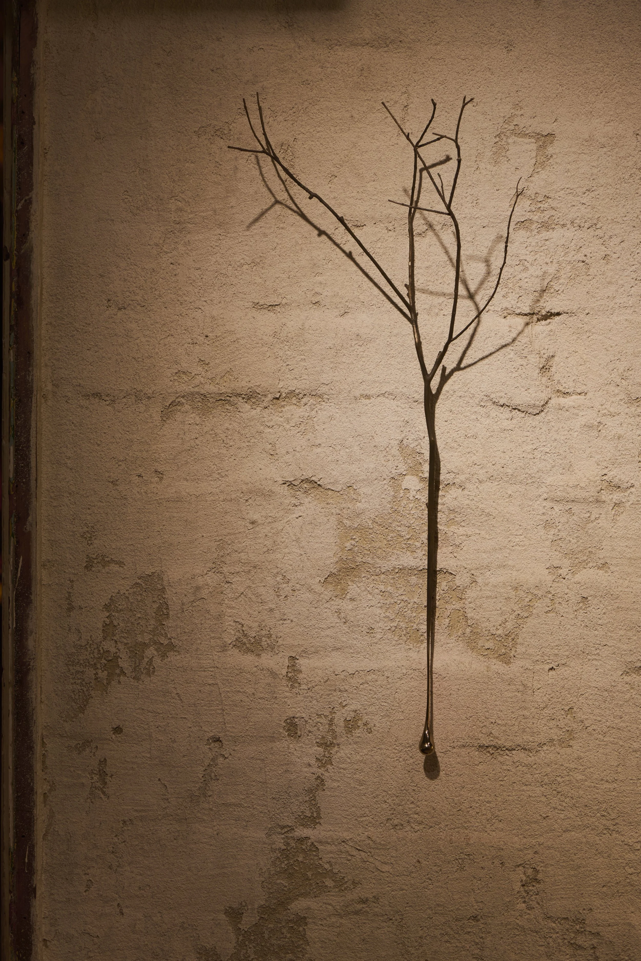   Liquid mannagum , 2020 bronze 64 × 30 × 18 cm 