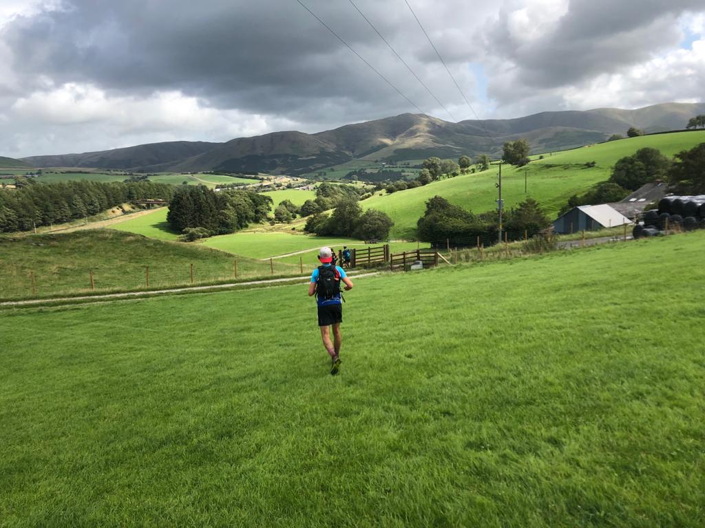 Bone skips down the Dales Way - mucking about rather than crushing the competition!