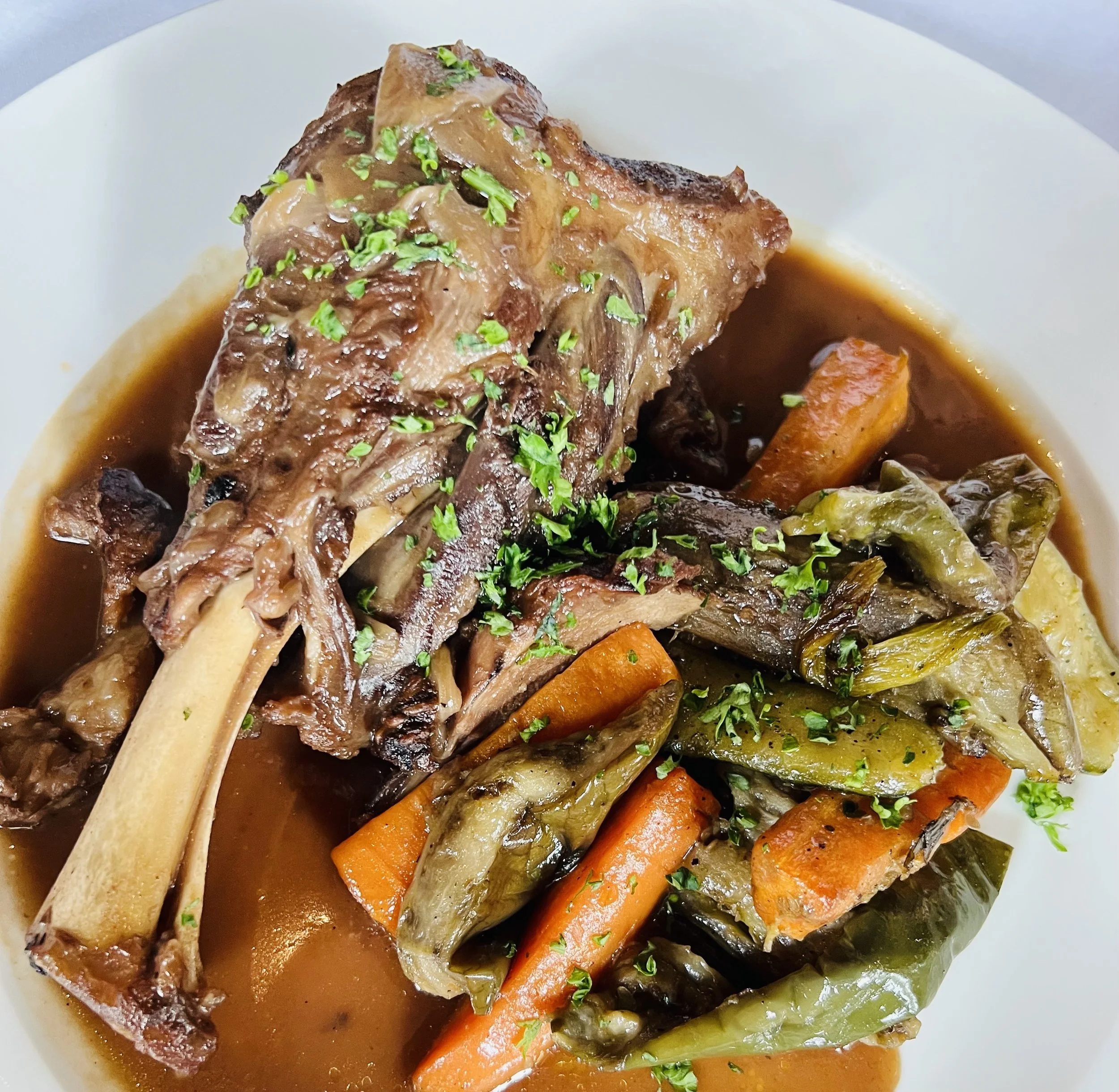 Braised Lamb Shank in Sauce — Brasserie Sagana
