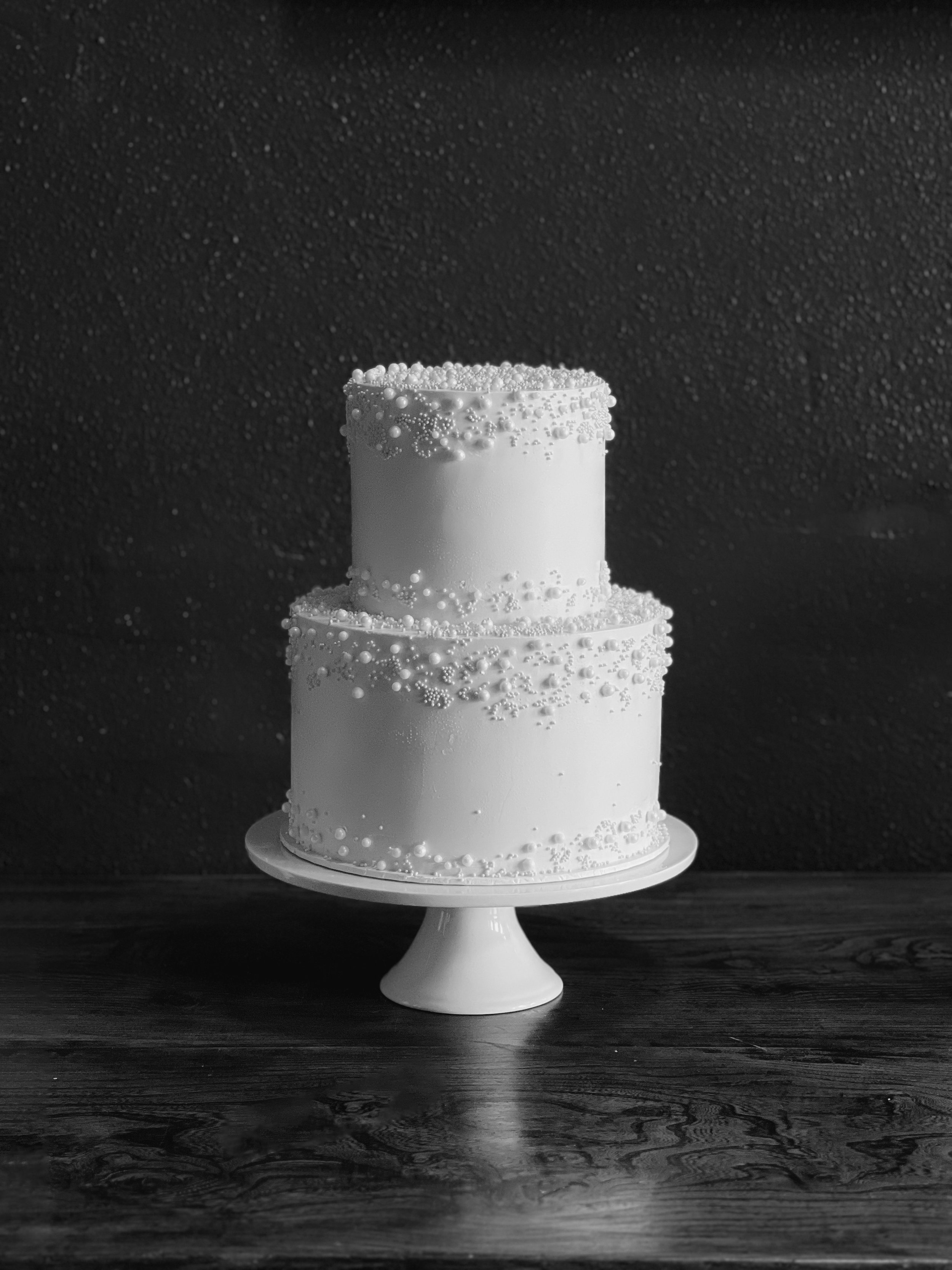 Pearl Sprinkle Cake, 2 tier, GuildHall Fremantle. .JPG