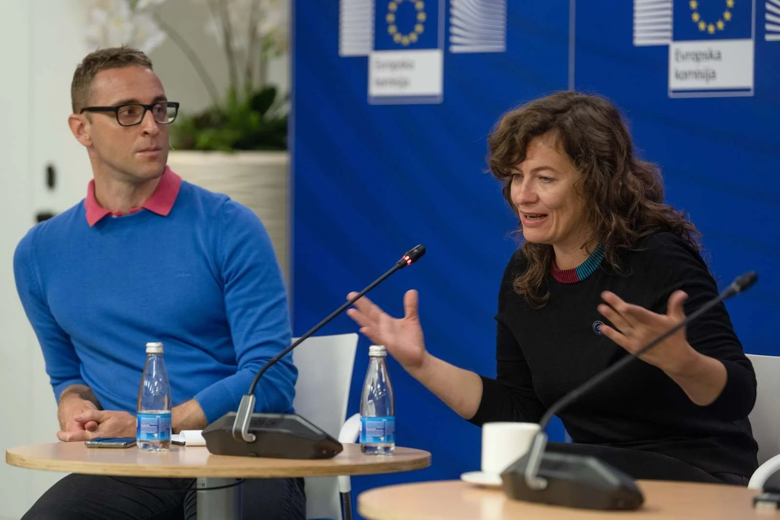  Ustanoviteljica in odgovorna urednica Oštra Anuška Delić. Foto: Tamino Petelinšek/STA 