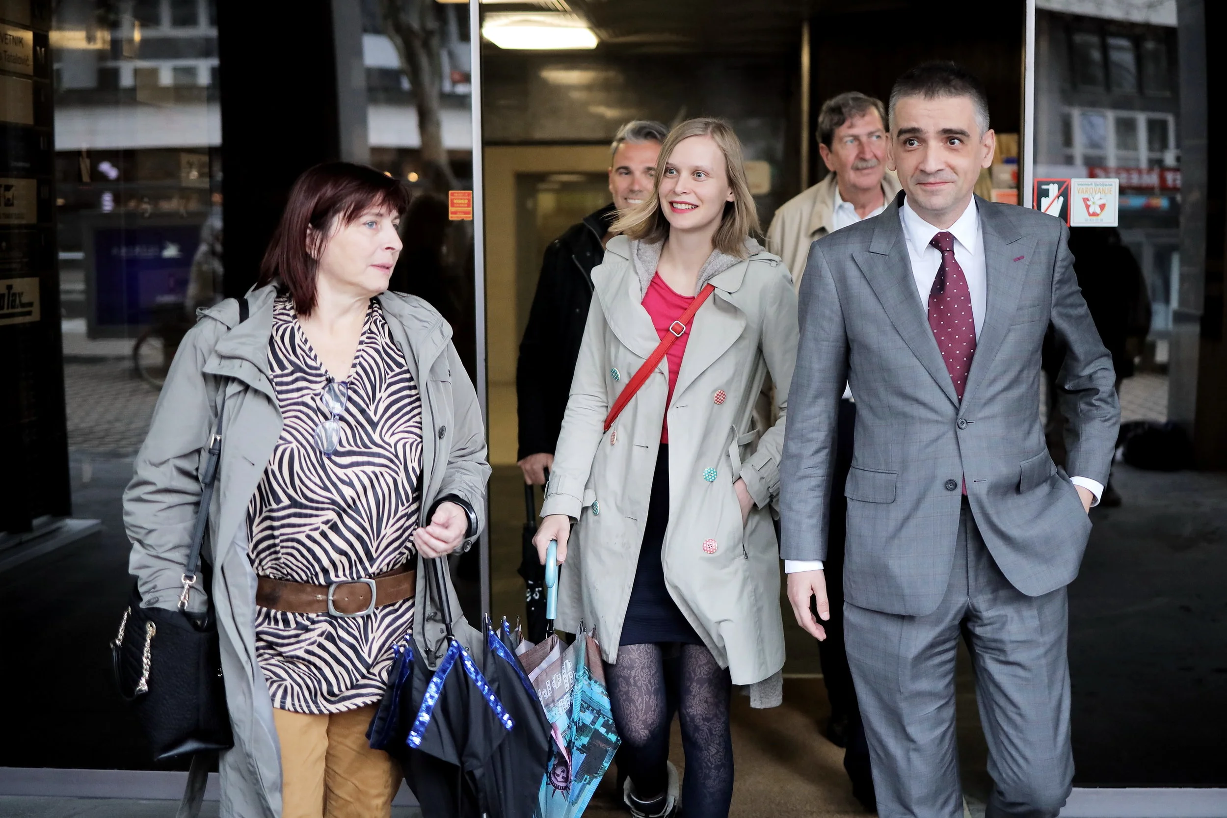  Norma M. Korošec v sredini. Foto: STA. 