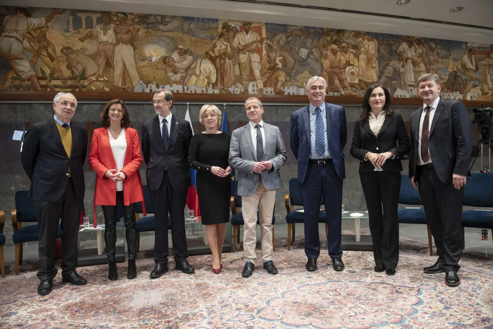  Slovenski evroposlanci na posvetu v državnem zboru z naslovom Zakaj na EU volitve?, 21. januarja 2019. Foto: Bor Slana/STA 