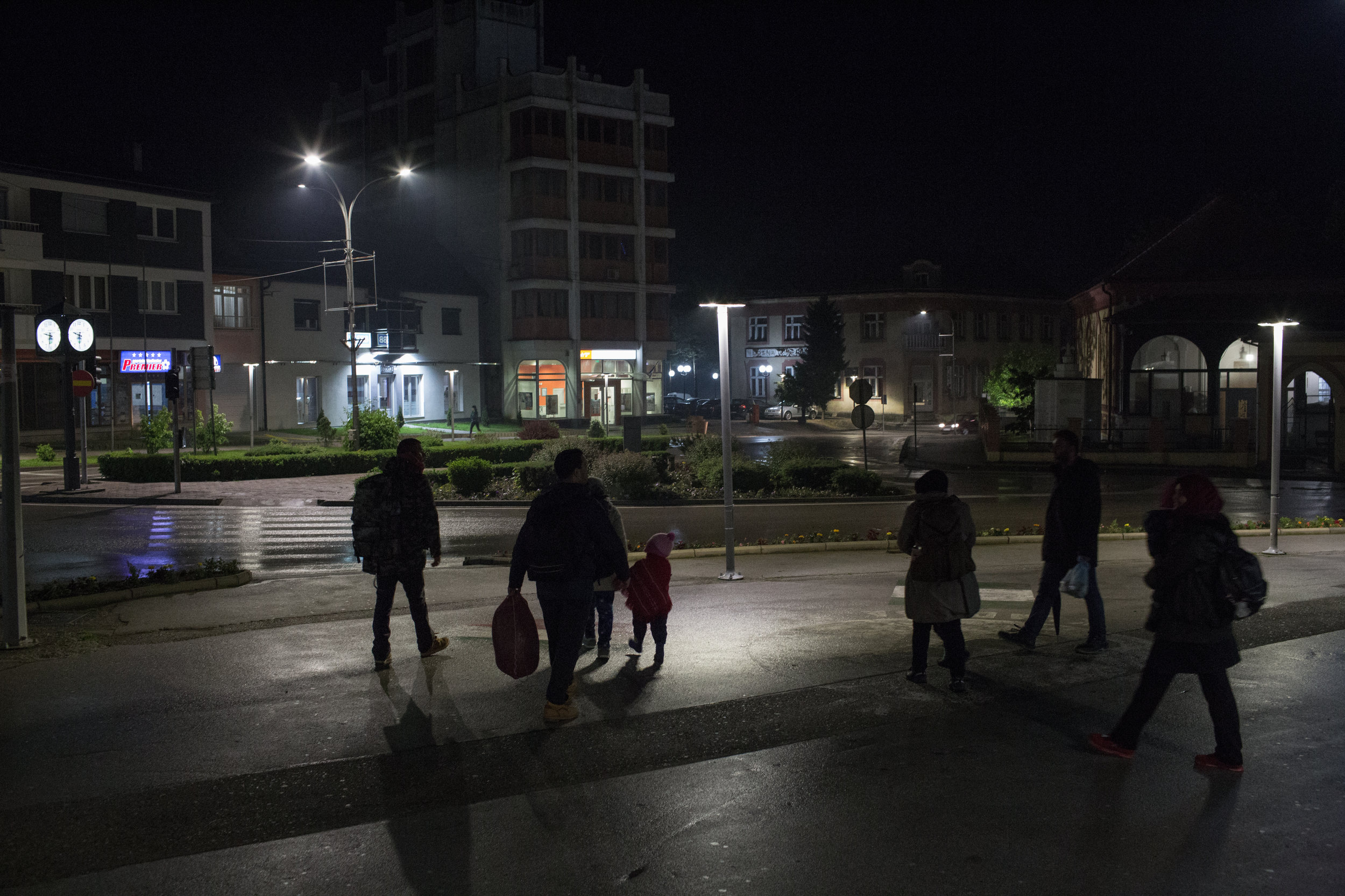  Group of migrants from Iraq on their way into the "game", Velika Kladuša, BiH. 