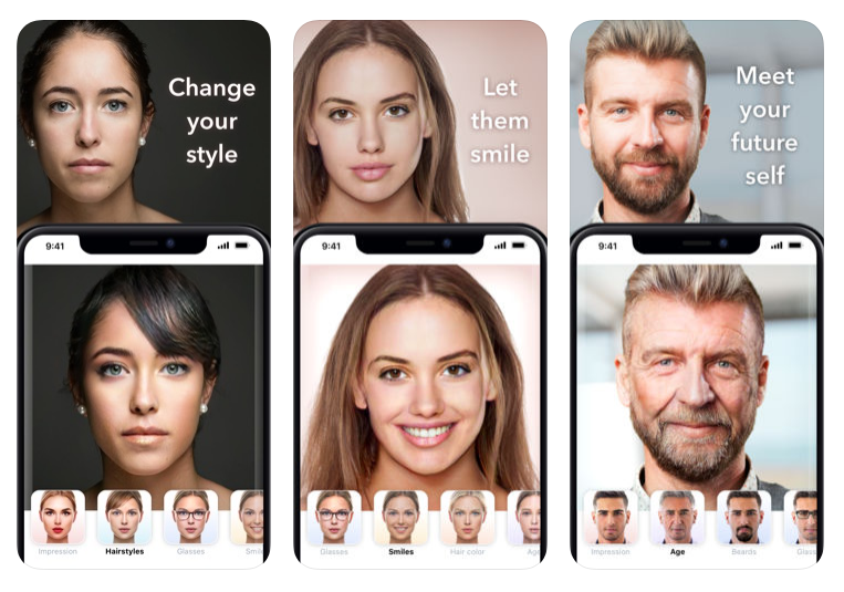  Aplikacijo faceapp si je od leta 2017 na mobilnik naložilo več kot sto milijonov ljudi. Foto: Posnetek strani v spletni trgovini za aplikacije. 