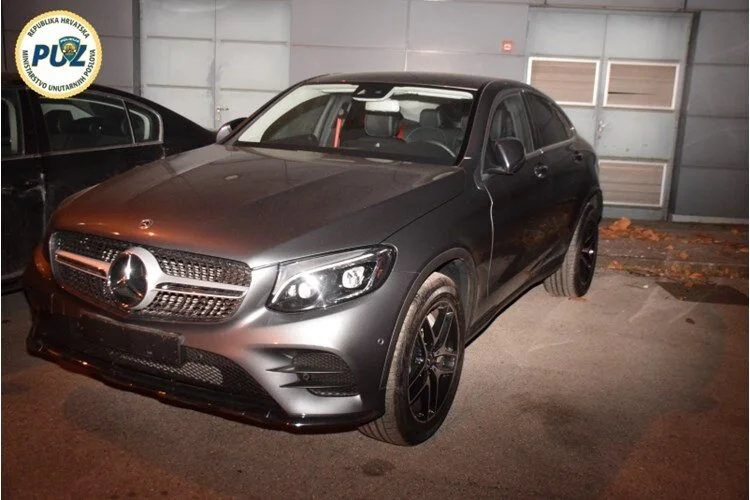  A car that was confiscated by Croatian authorities during January 2019 arrests. Photo: Zagreb Police Deparrtment 