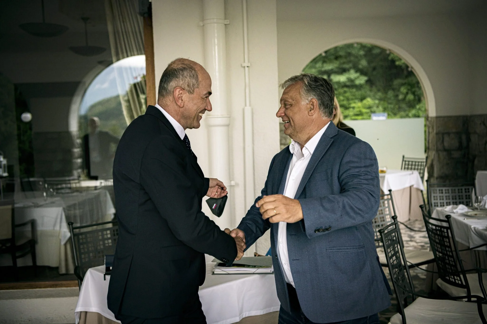  Janez Janša and Viktor Orbán. Photo: Government of Hungary. 