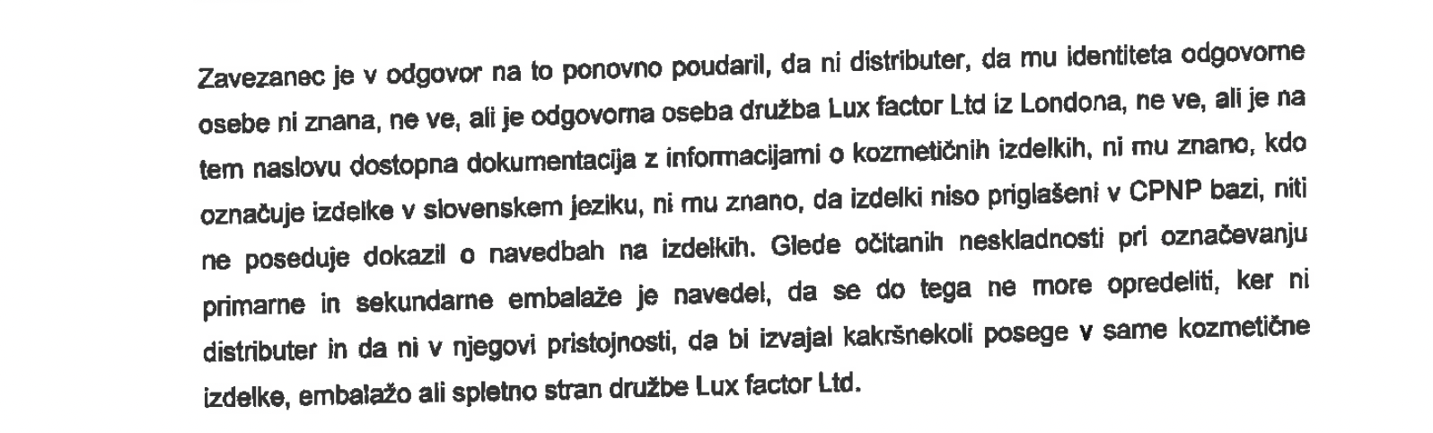 Iz odločbe zdravstvenega inšpektorata z dne 3. marca 2017 