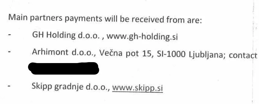 Pro International's alleged future business partners as described by Stropnik in his business plan. Source: Pandora Papers/SFM 