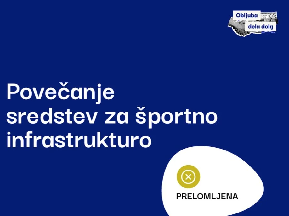 Ministrstvo ni v celoti porabilo sredstev za športno infrastrukturo