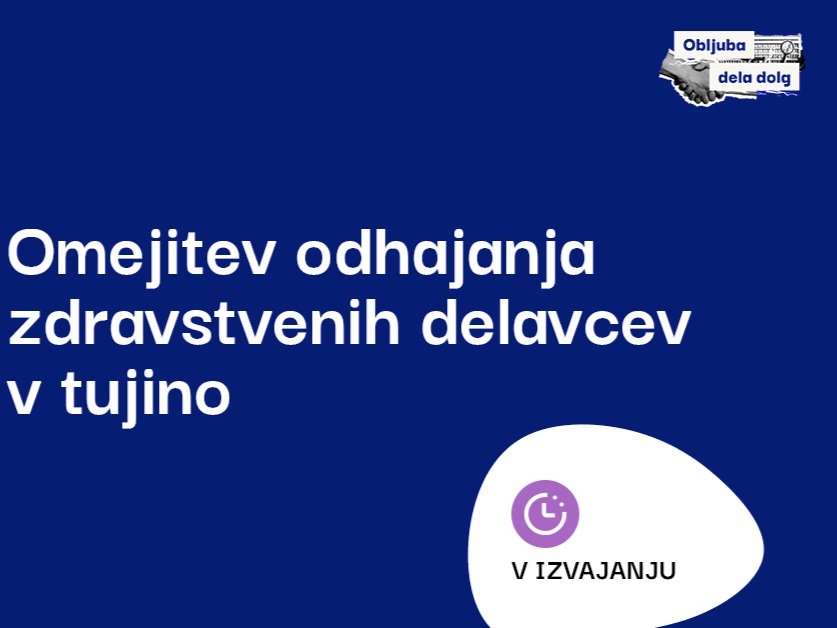 Manj zdravstvenih delavcev poiskalo službo drugod