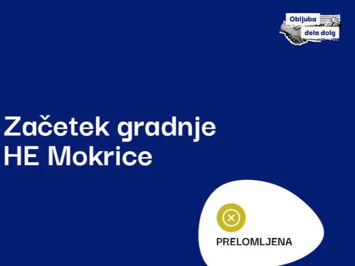 Gradnje HE Mokrice v tem mandatu ne bo