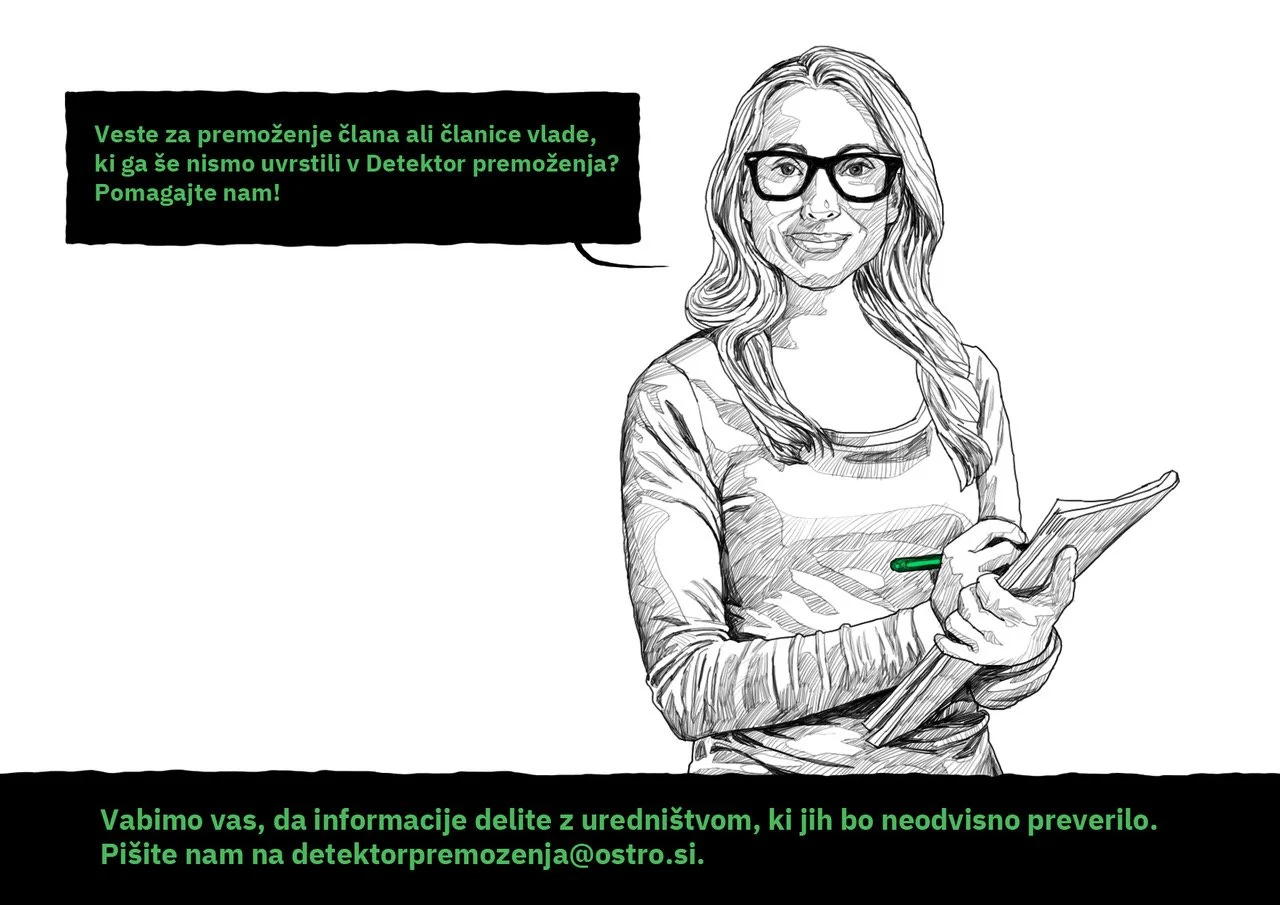 Imate informacije o premoženju funkcionarjev? Pomagajte nam!