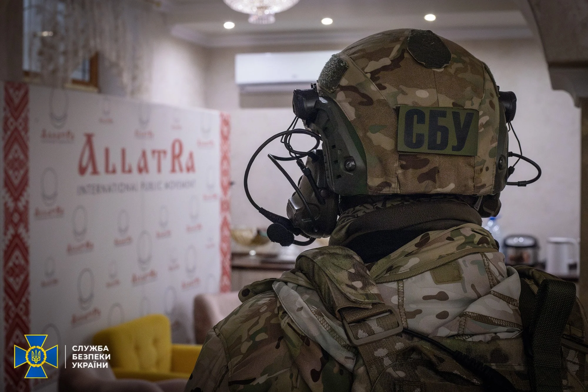 Ukrainian Security Services raided AllatRa’s offices and seized weapons, passports and books that advocate against democracies and idolize Soviet Russia. Photo: SBU