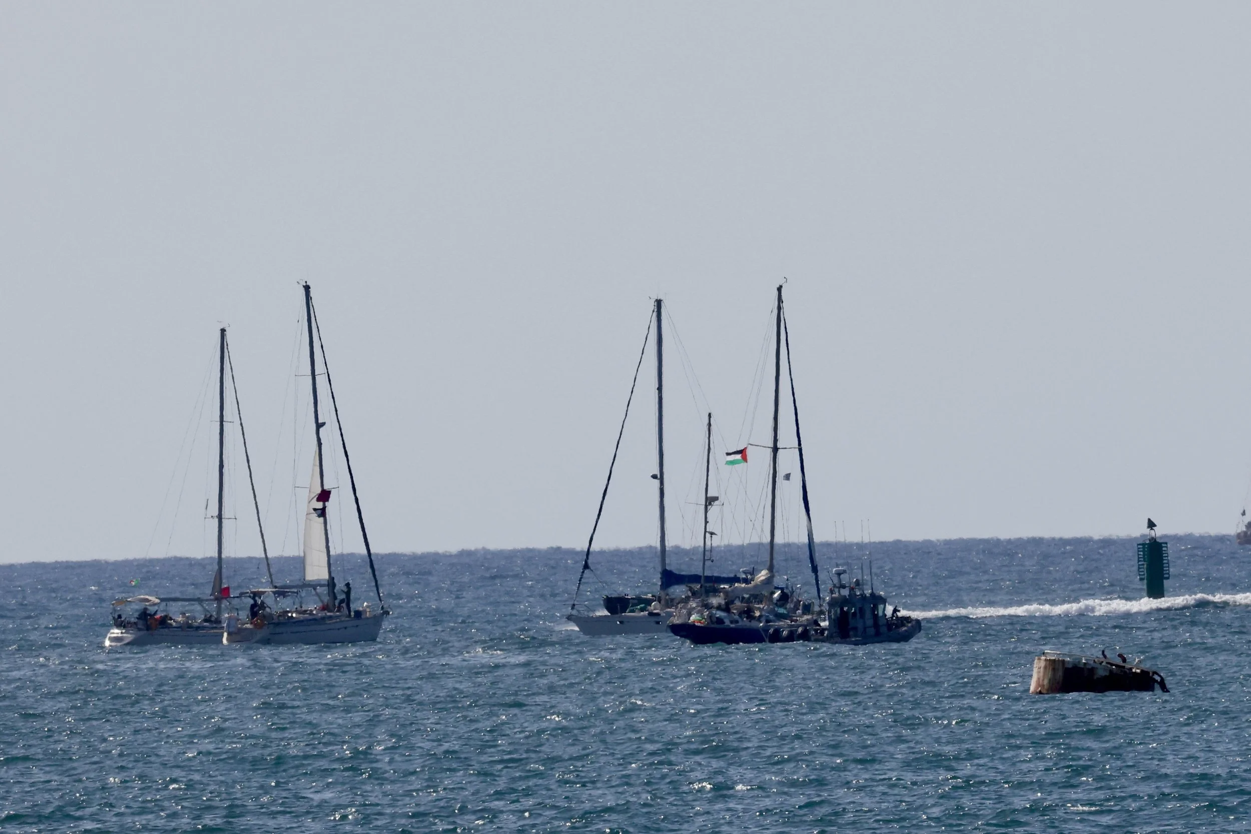  Flotilja Sumud je junija letos sprožila svetovno mobilizacijo po kopnem, morju in zraku. Prizadeva si za prenehanje obleganja in genocida na palestinskem ozemlju. Foto: Xinhua/STA 