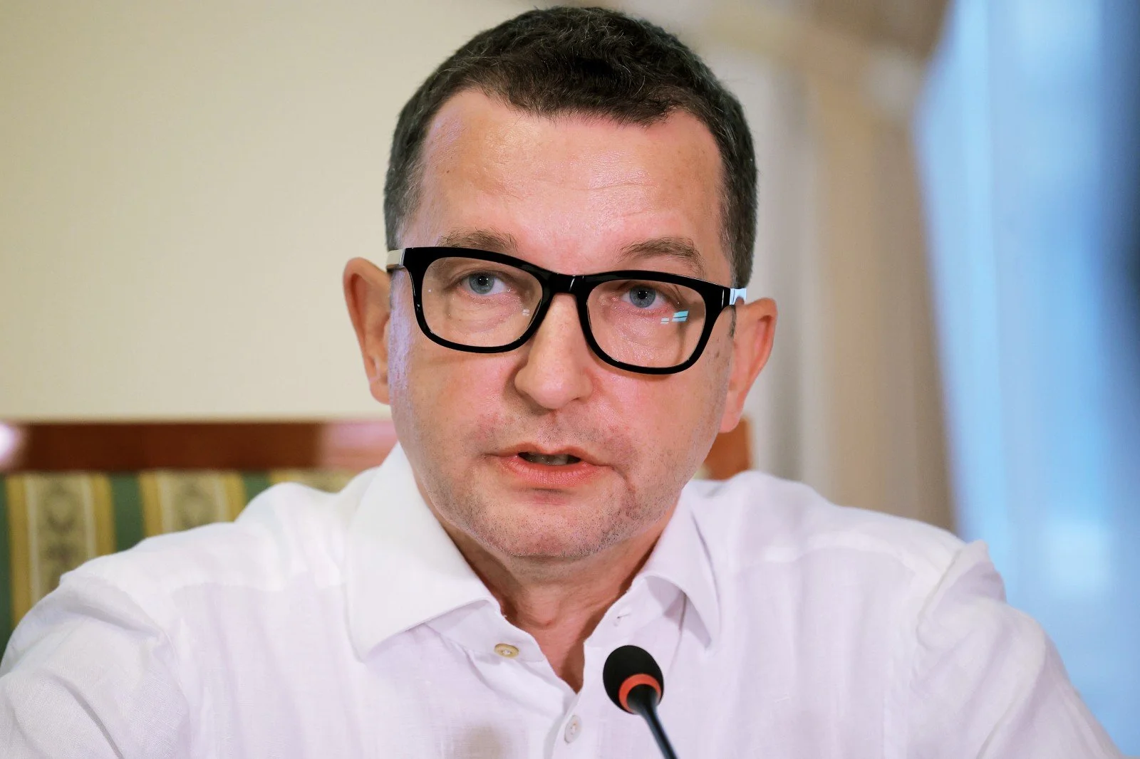  Marko Milosavljević kot predavatelj novinarskih predmetov na fakulteti za družbene vede raziskuje tudi odnose med politiko, mediji in družbo. Foto: Daniel Novakovič/STA 