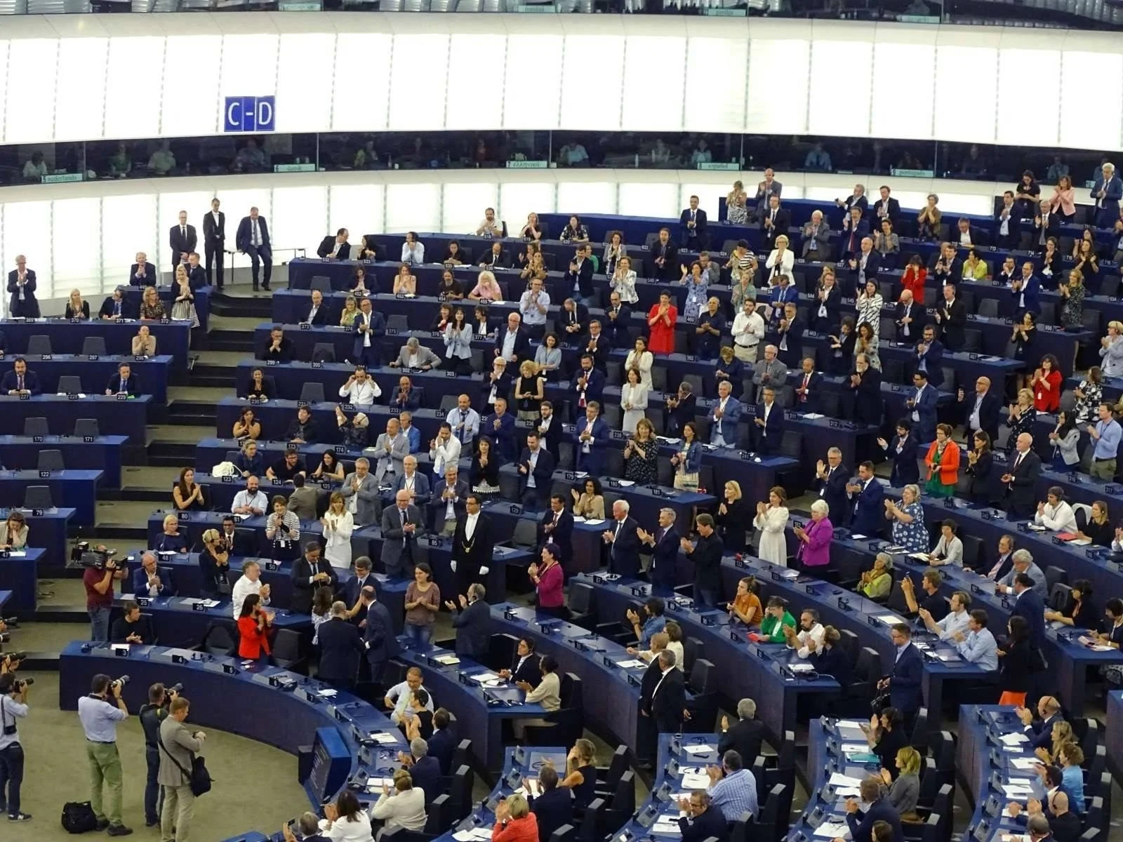  Leta 2019 se je evropskih volitev v Sloveniji udeležilo 28,89 odstotka volilnih upravičencev, kar je bila najvišja volilna udeležba, odkar Slovenija sodeluje na evropskih volitvah. Foto: Mojca Zorko/STA 