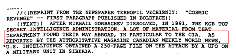  Izsek dokumenta Ciine nekdanje službe za informacije o tujih medijih. Rdeče oznake smo dodali. 