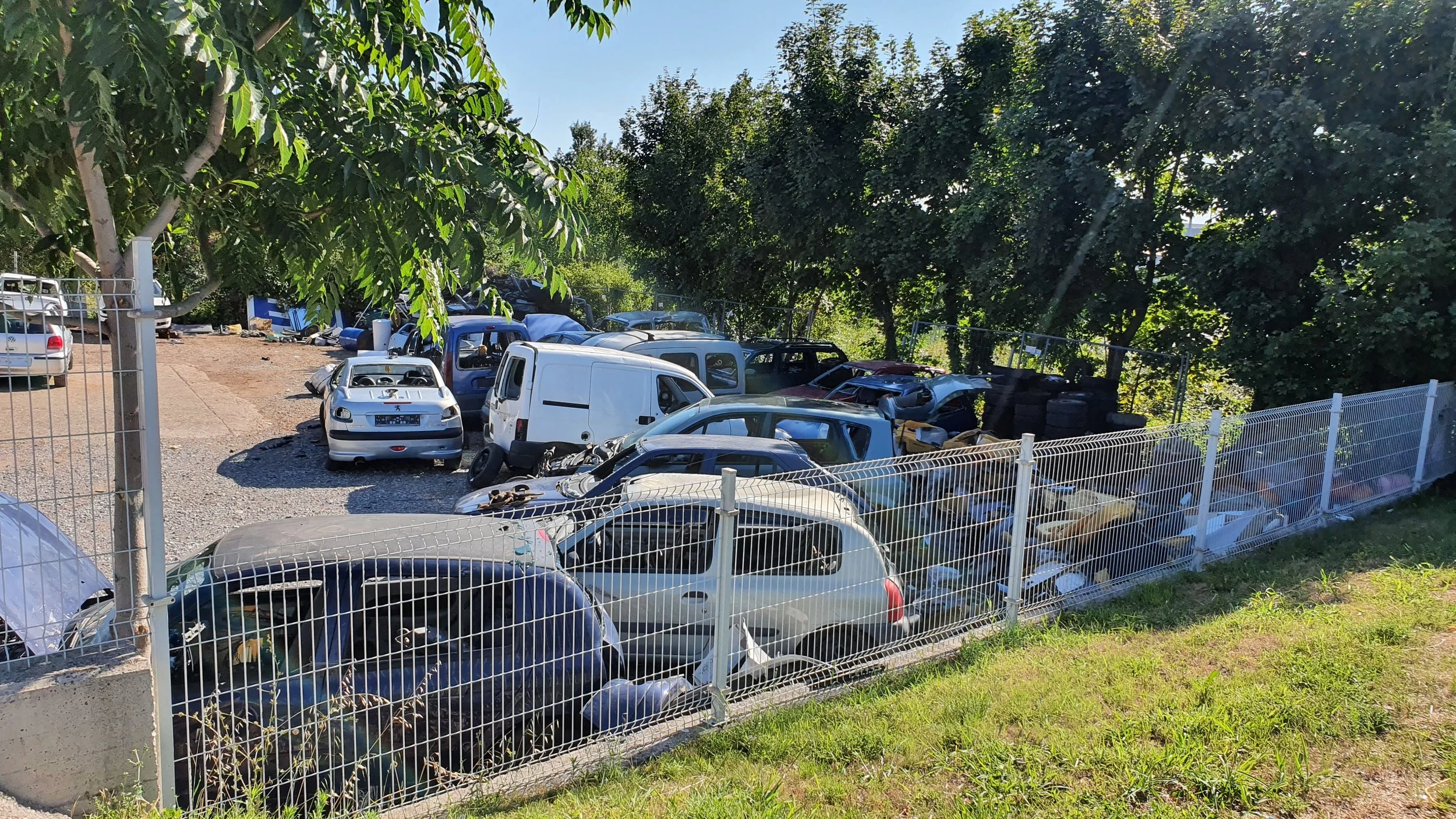  Parcela na Skladiščni ulici 15 v Sežani, tik ob parkirišču tamkajšnjega Lidla, avgusta 2021. Foto: Oštro 