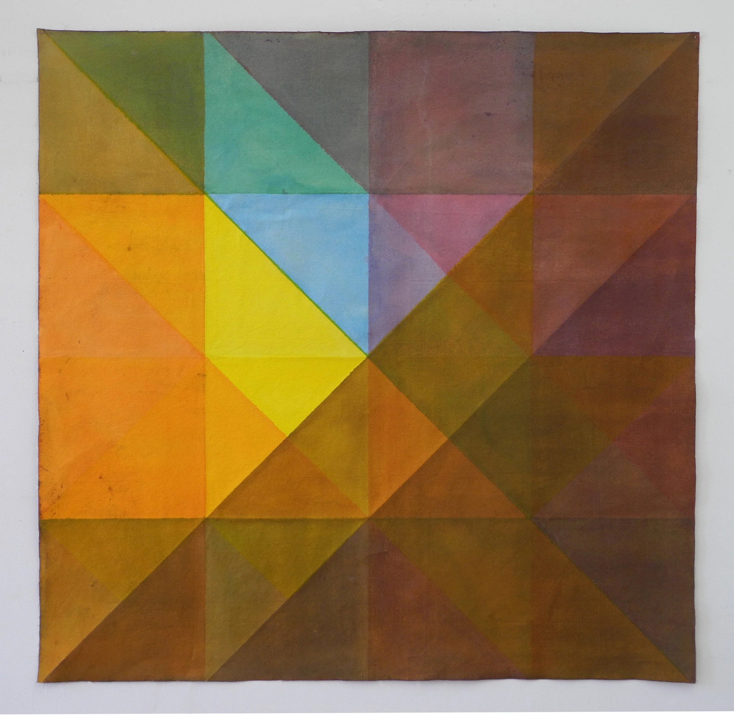 Cube Painting, 2016, Acrylic on canvas, 35" x 35"