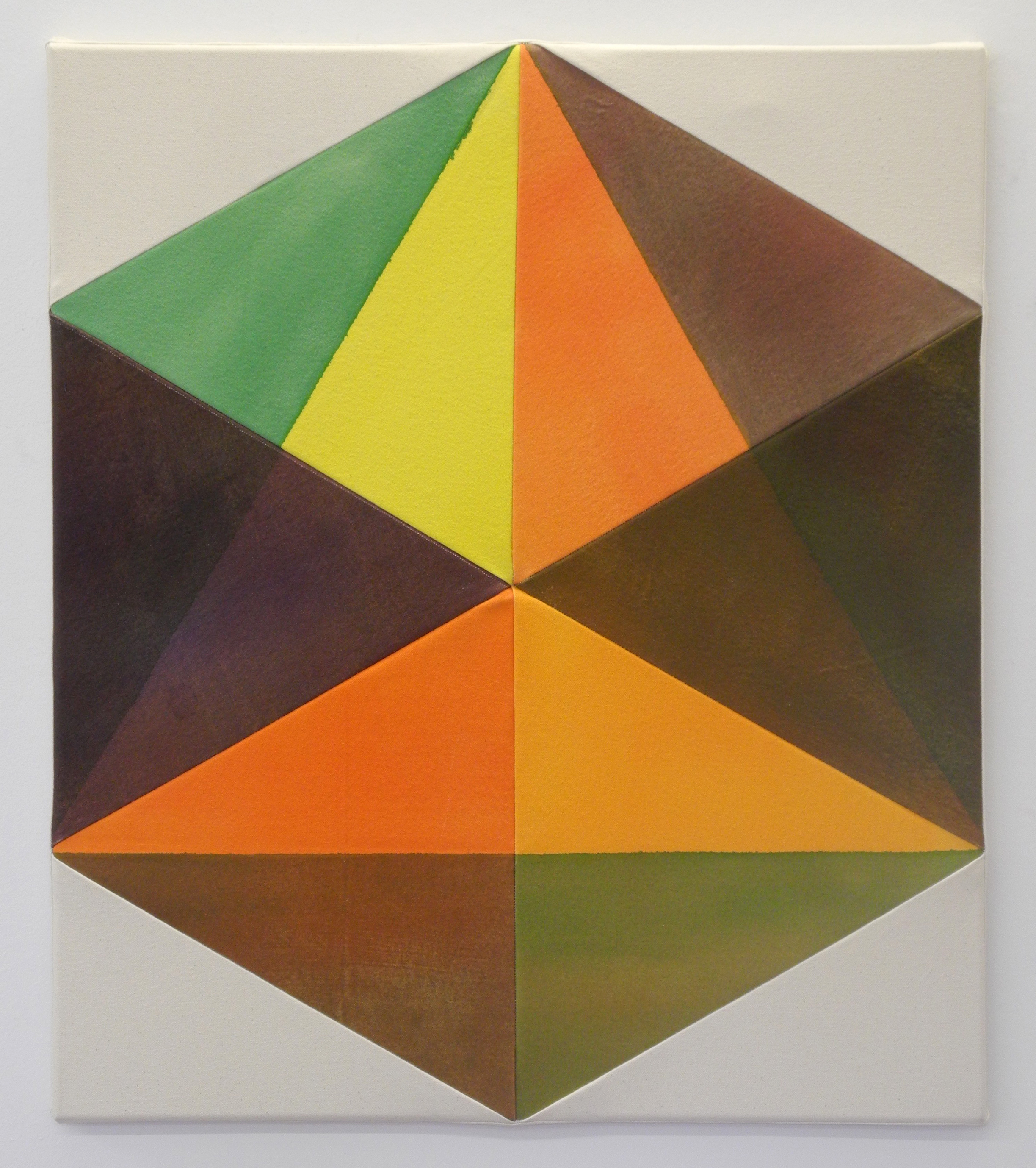 Prism Envelope, 2016, Acrylic on canvas, 30" x 26"