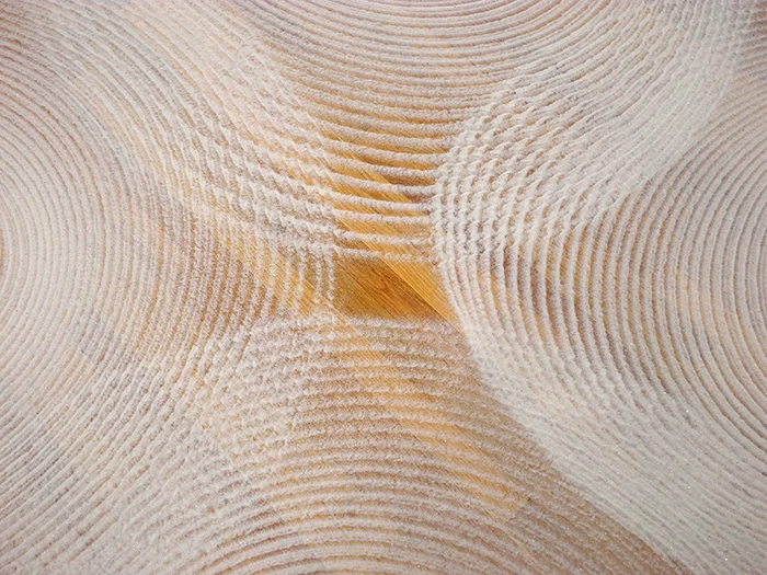 The Melody Of Structures, 2015, Performance and site-specific installation with pendulums and sand, 16' x 30', Tremaine Gallery, Lakeville, CT