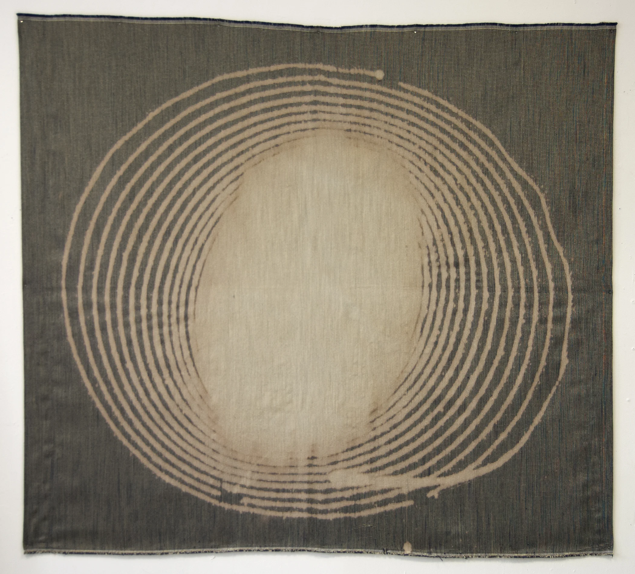 Stain, 2010, Bleach on fabric, 58" x 64"