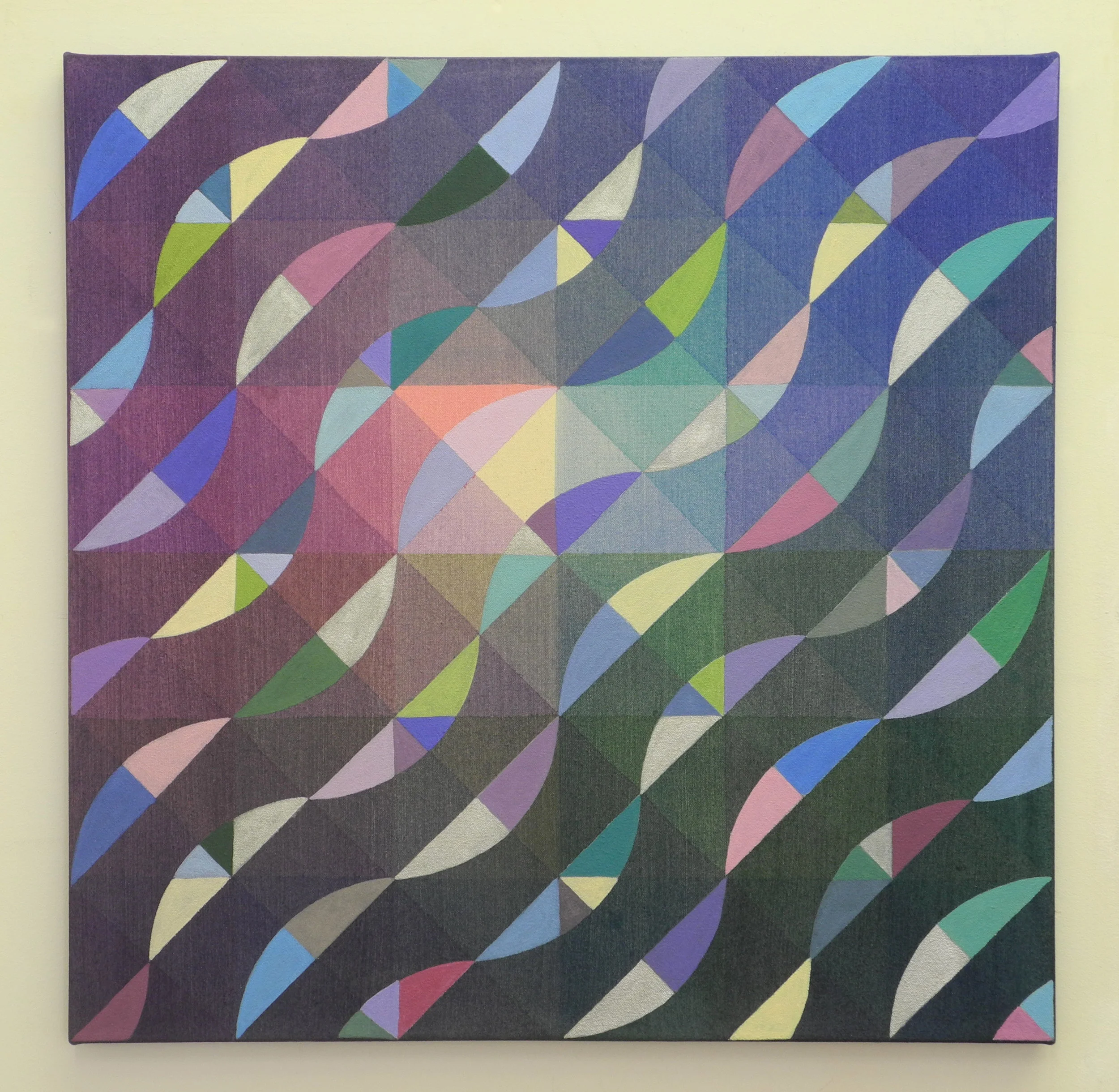Field Kallop, Riverbed, 2019, Acrylic on canvas, 24" x 24"