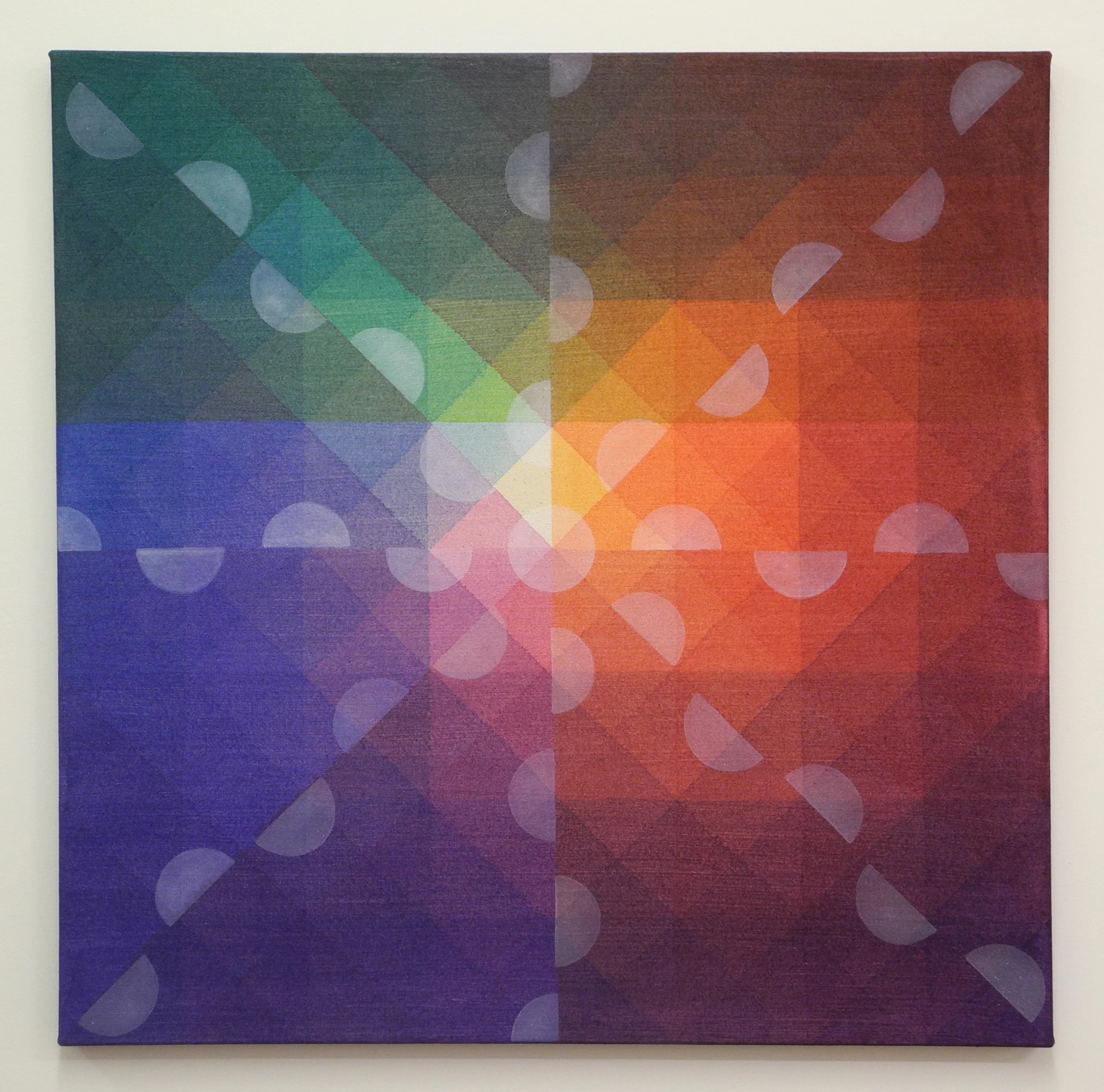 Lunar Rhythm, 2019, Acrylic on canvas, 24" x 24"