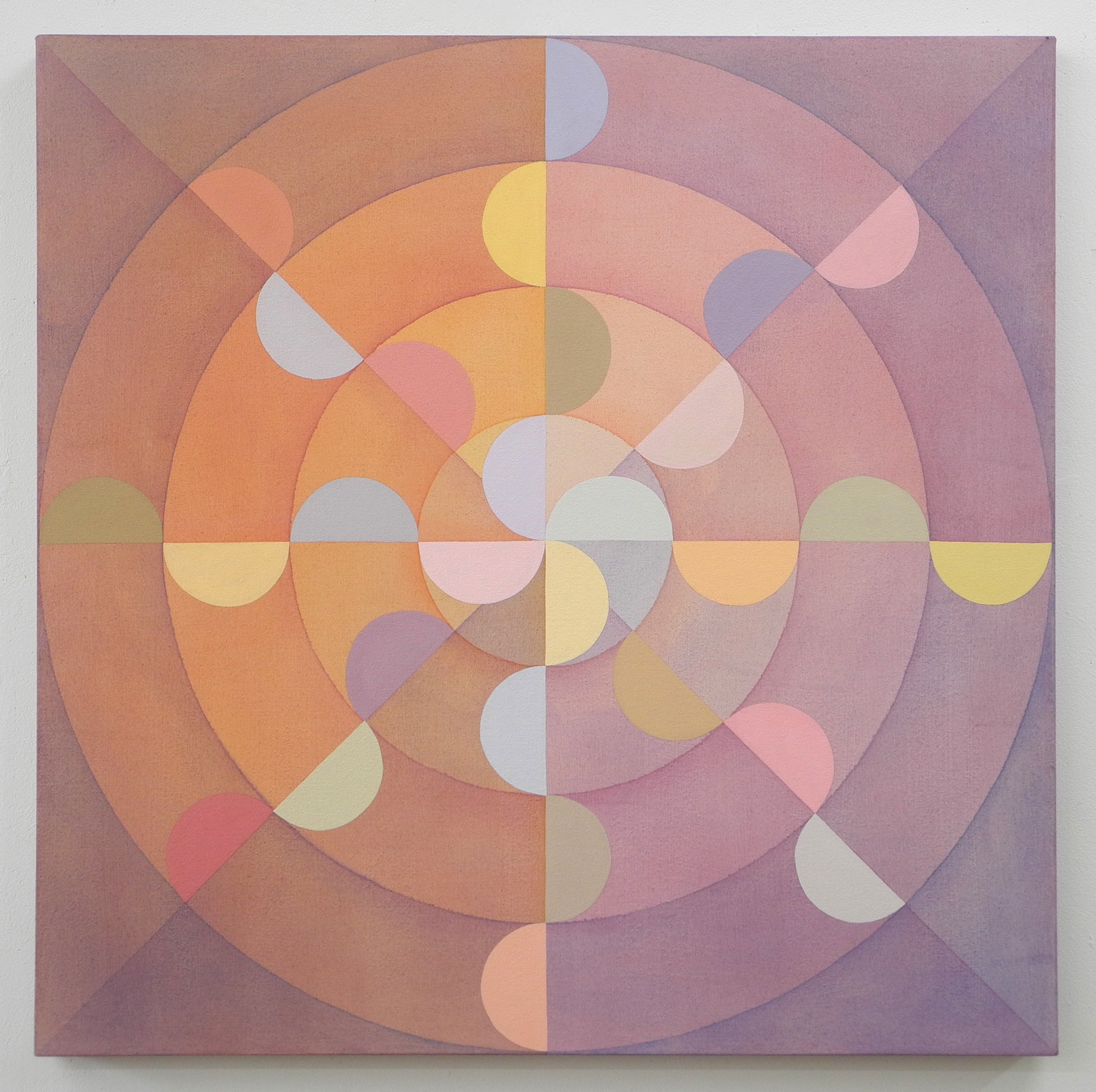 Field Kallop, Heartbeats, 2023, Acrylic on canvas, 36" x 36"