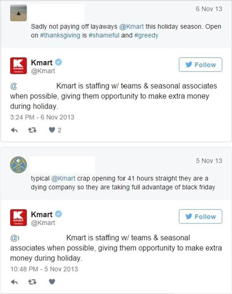 Kmart robotic-like statement