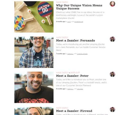 Zazzle example CRM Strategy Marketing