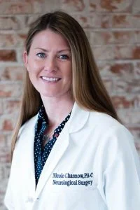 Nicole Chasnow, PA-C Nicole has worked for Colorado Brain and Spine Institute since 2014. She grew up in Indiana, received her bachelor’s degree in Biomedical Engineering from Tulane University in Louisiana, and went to Red Rock’s physician assistant program here in Colorado. She enjoys working closely with patients and their families to offer the best care possible. In her free time, Nicole enjoys hanging out with her 2 young children and exploring Colorado.