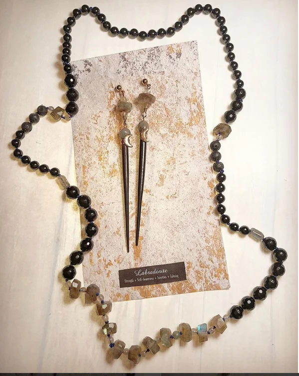porcupine earrings and necklace.jpg
