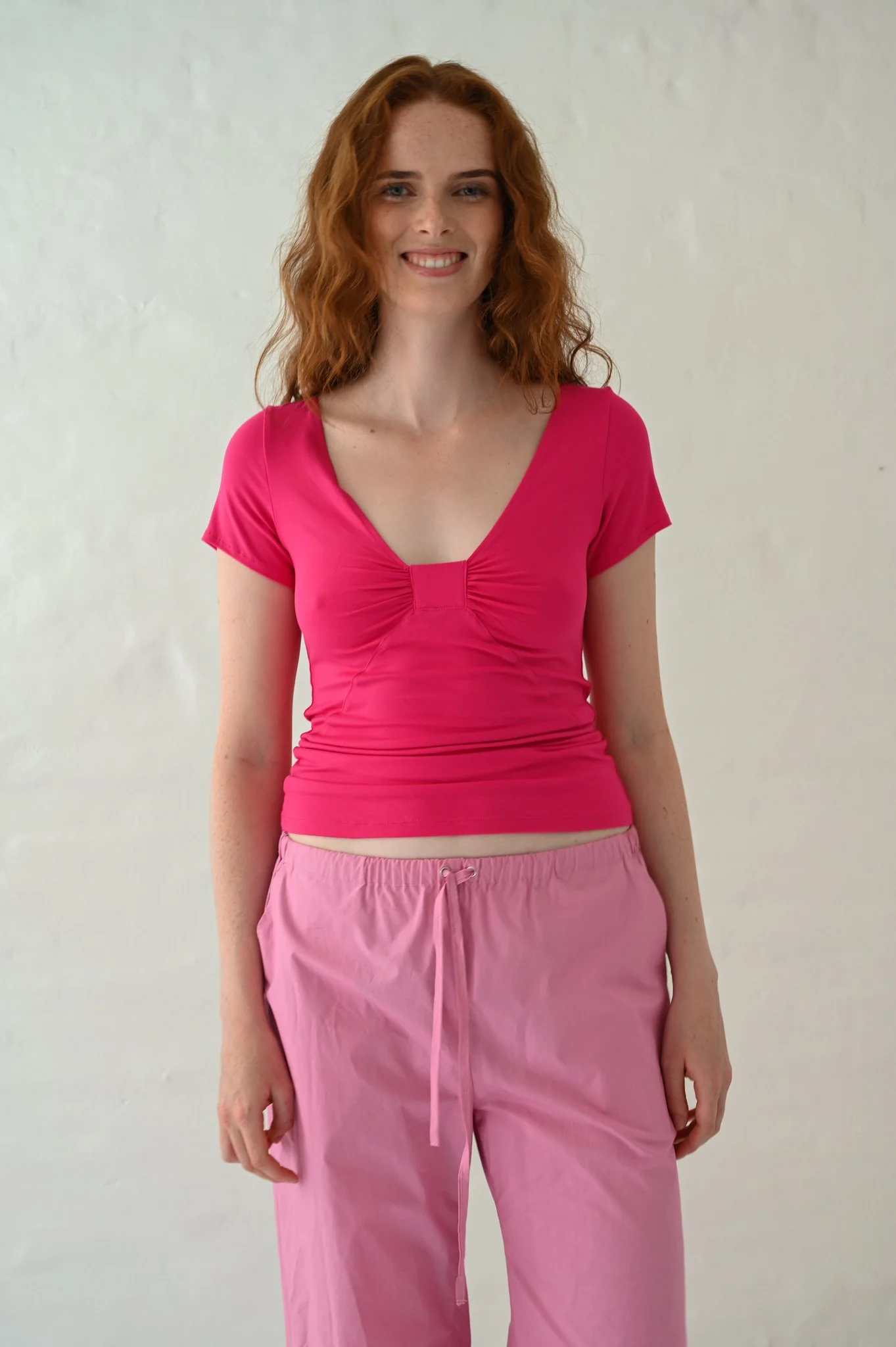 Blush top hot pink
