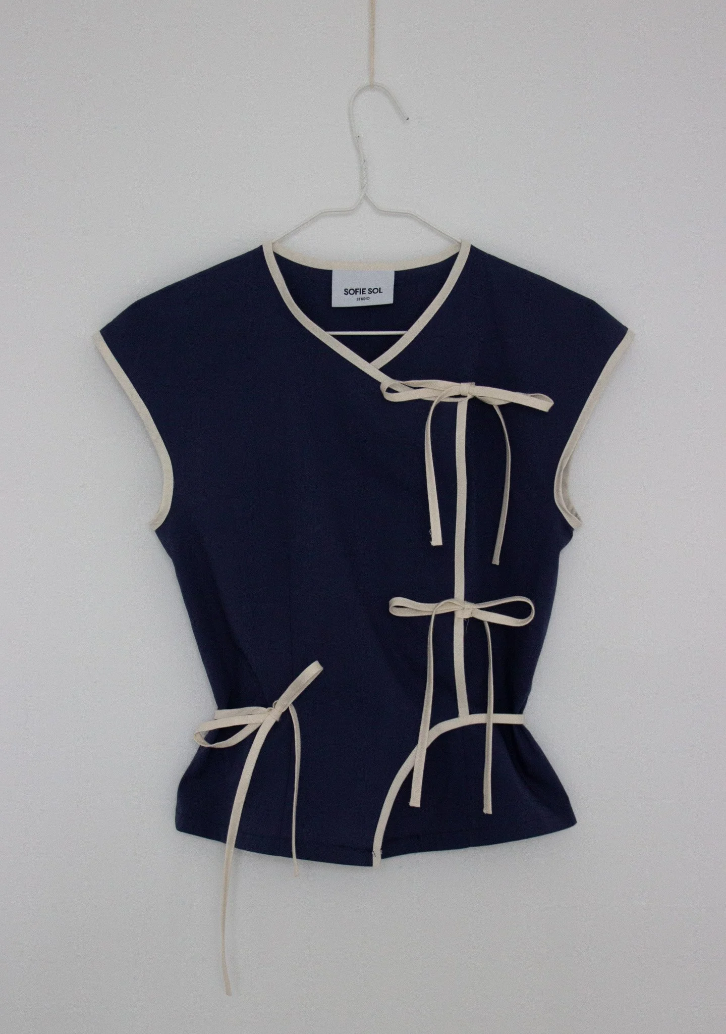 Gelato top navy/white