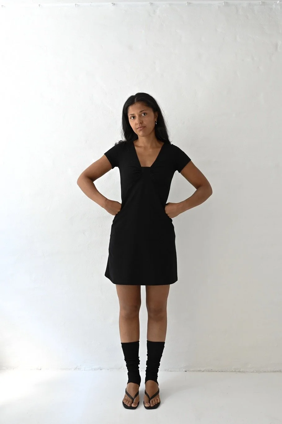 Blush dress black